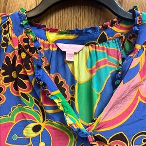 Lilly Pulitzer Colorful Floral Blouse